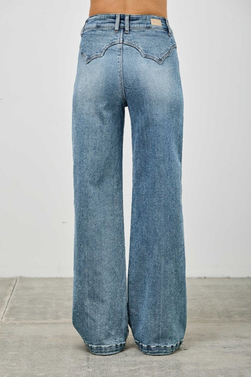 Denim Jeans – Wide - Leg High Waist - Saige Denim Women&