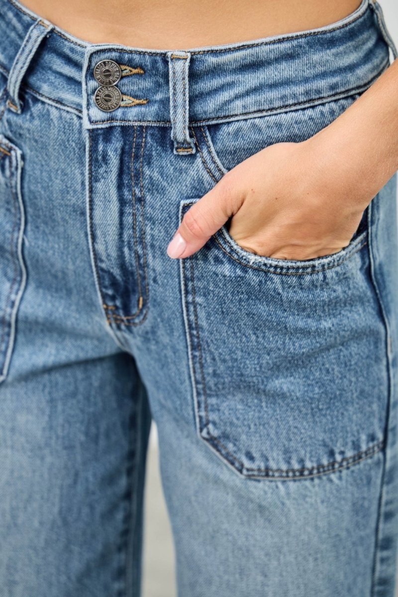 Denim Jeans – Wide - Leg High Waist - Saige Denim Women&