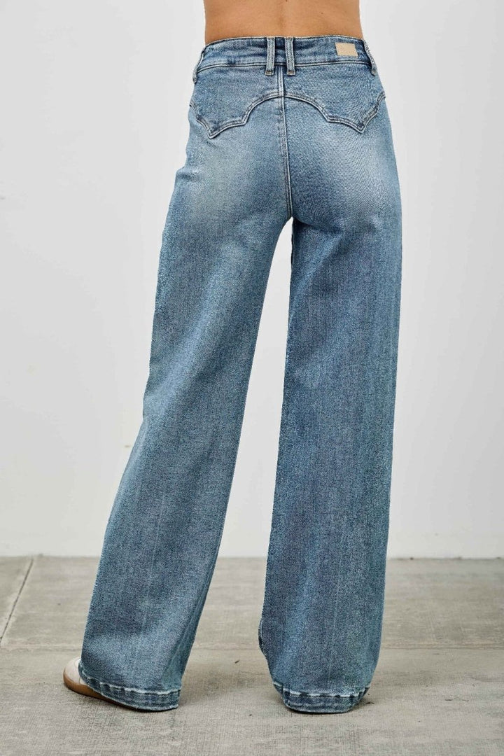 Denim Jeans – Wide - Leg High Waist - Saige Denim Women&