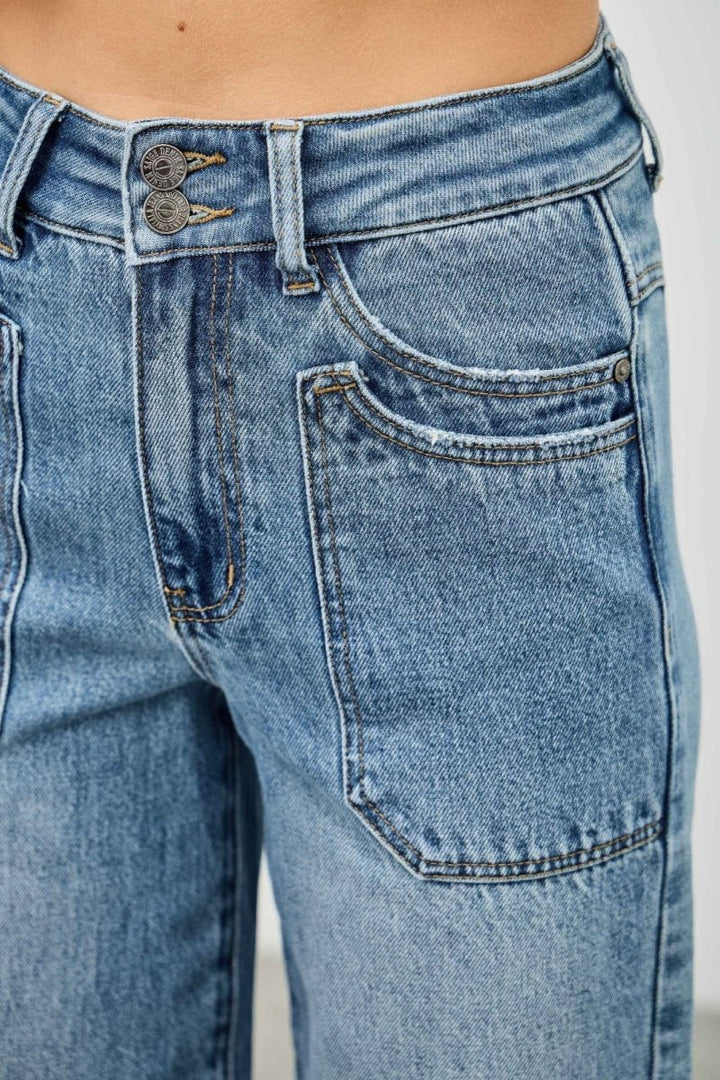 Denim Jeans – Wide - Leg High Waist - Saige Denim Women&