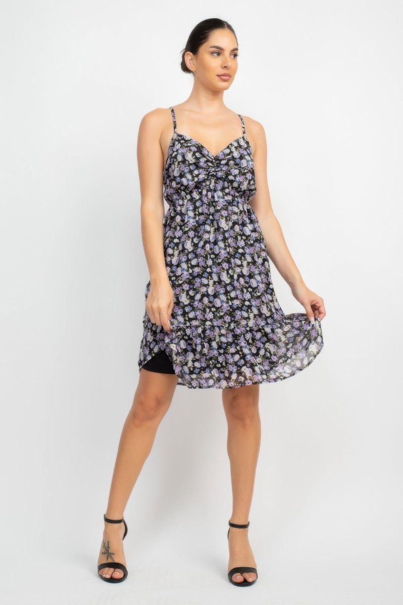 Dress Floral Mini Polyester for Brunch &amp; Date Nights - AMVIM