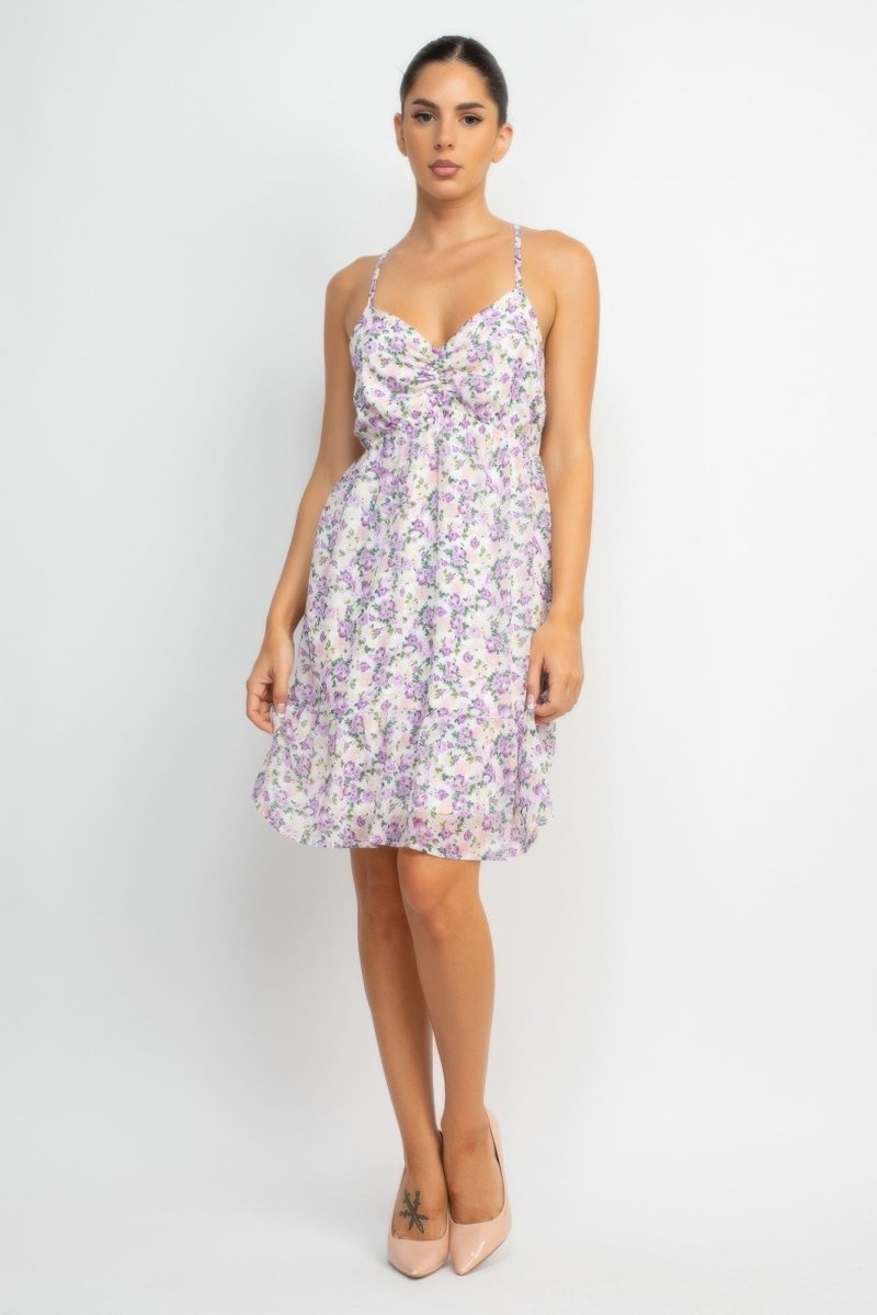 Dress Floral Mini Polyester for Brunch &amp; Date Nights - AMVIM