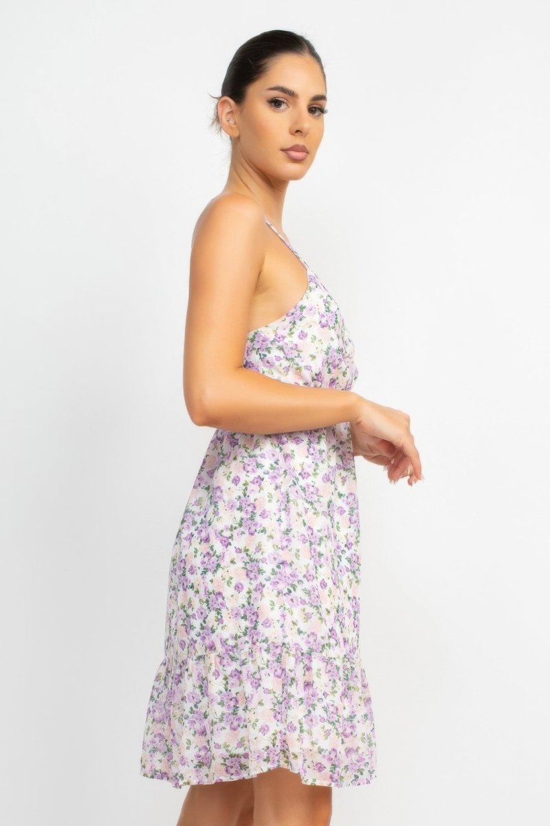 Dress Floral Mini Polyester for Brunch &amp; Date Nights - AMVIM