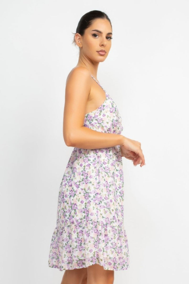 Dress Floral Mini Polyester for Brunch &amp; Date Nights - AMVIM