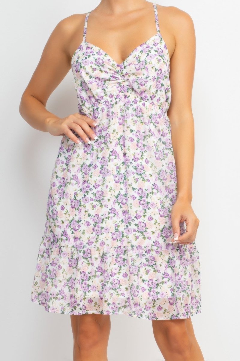 Dress Floral Mini Polyester for Brunch &amp; Date Nights - AMVIM
