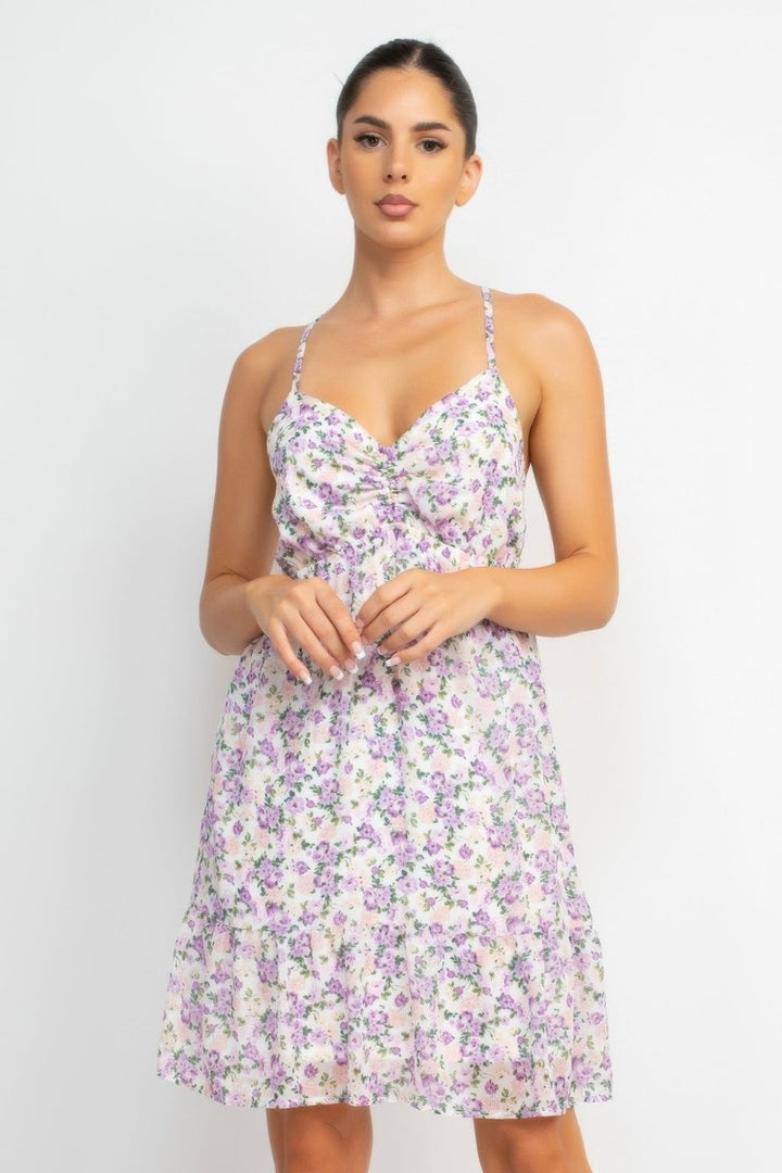 Dress Floral Mini Polyester for Brunch &amp; Date Nights - AMVIM