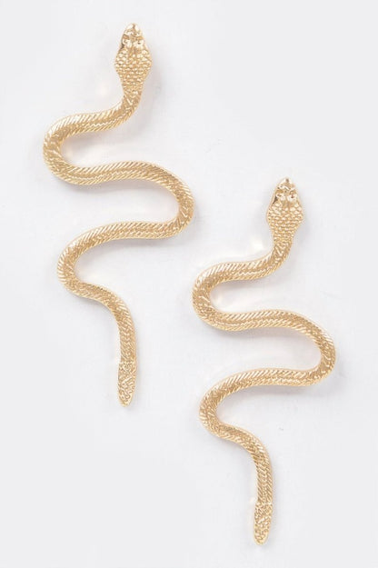 Earring snake statement lightweight bold sculptural design - AMVIM
