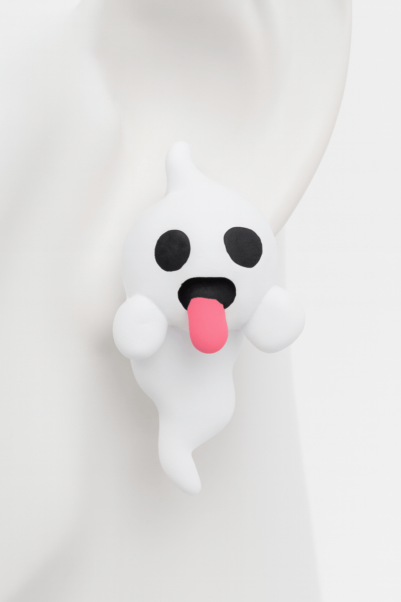 Earrings Halloween Ghost Pumpkin Dangle Gold - Plated Fall - AMVIM