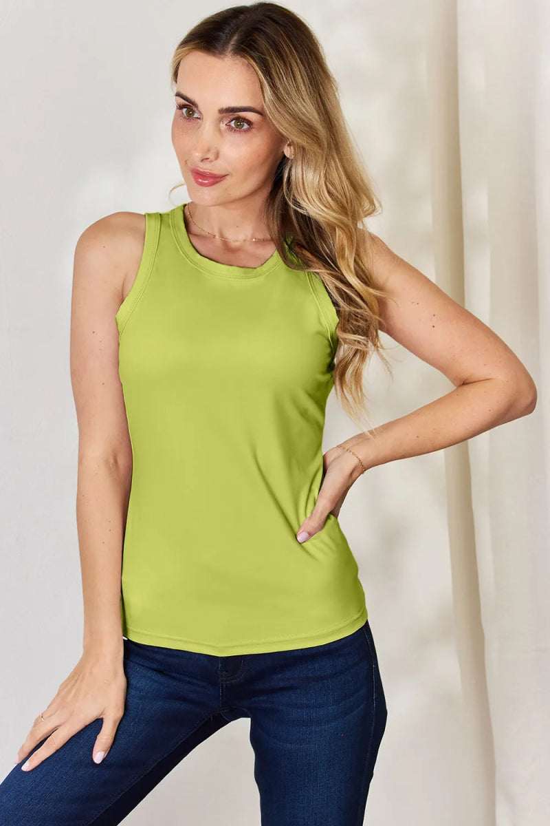 Essential Fitted Sleeveless Basic Tank Top - AMVIM