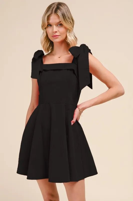 Fit and Flare Washed Gameday Dress for Women - AMVIM