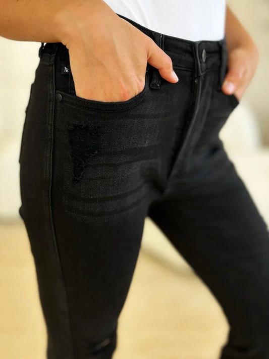 High Waist Distressed Flare Jeans for Women – Trendy Fit - AMVIM