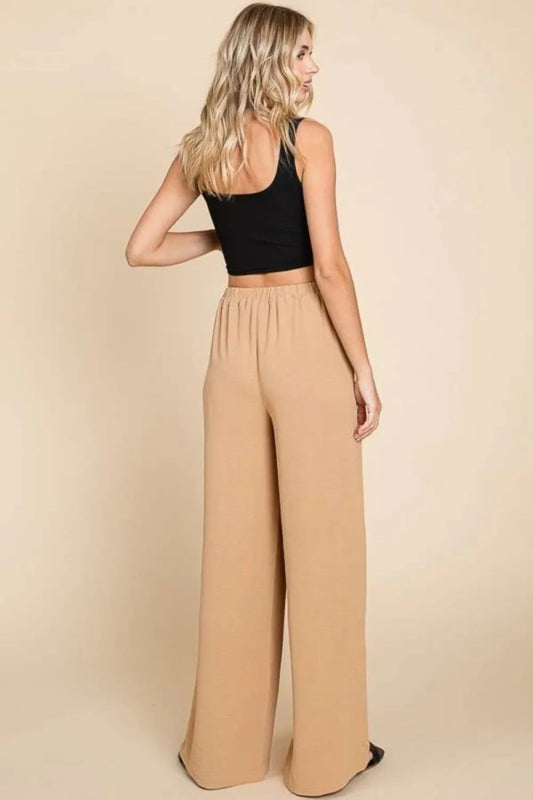 High Waist Wide Leg Cargo Pants for Women – Utility Fit - AMVIM