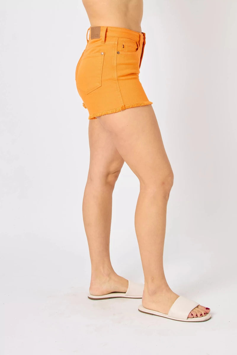 Judy Blue Distressed Denim Shorts - AMVIM
