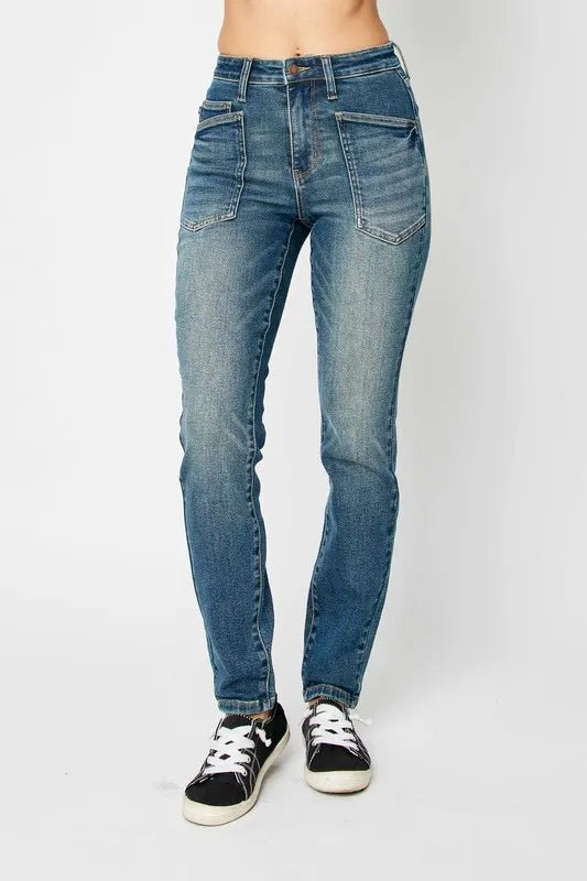 Judy Blue Full Size High Waist Skinny Jeans - AMVIM