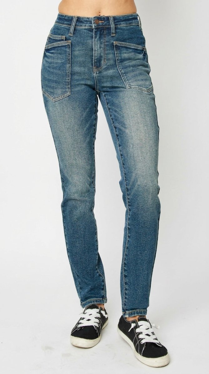 Judy Blue Full Size High Waist Skinny Jeans - AMVIM