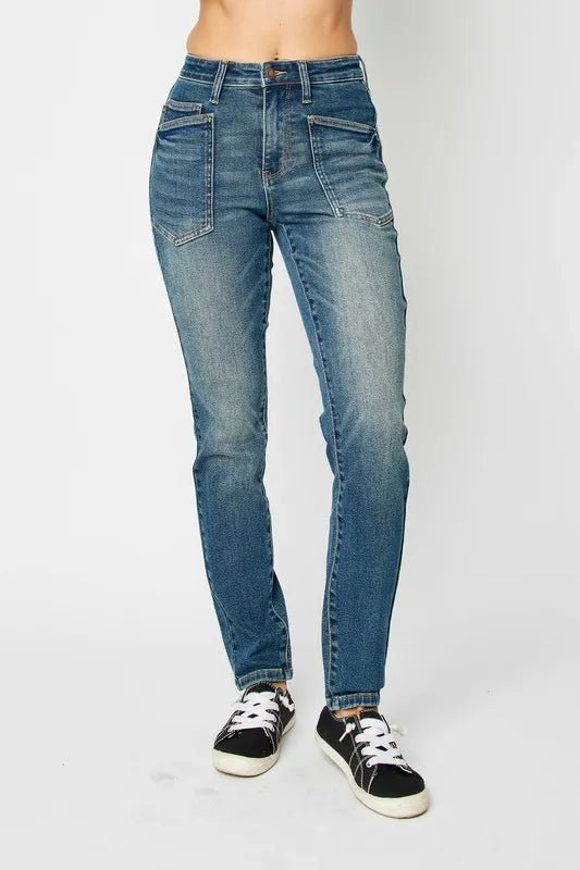 Judy Blue Full Size High Waist Skinny Jeans - AMVIM