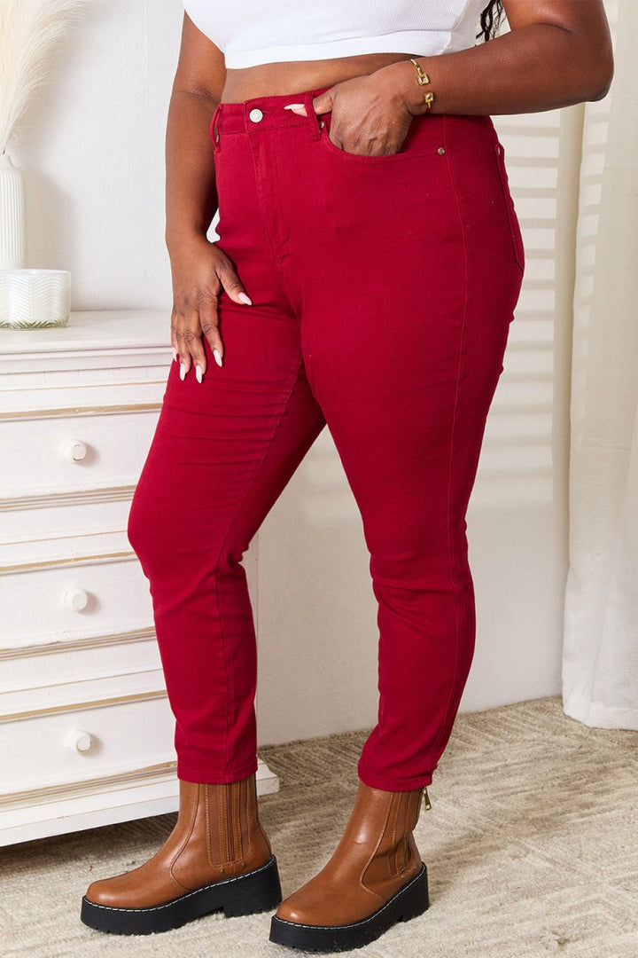Judy Blue Full Size High Waist Tummy Control Skinny Jeans - AMVIM