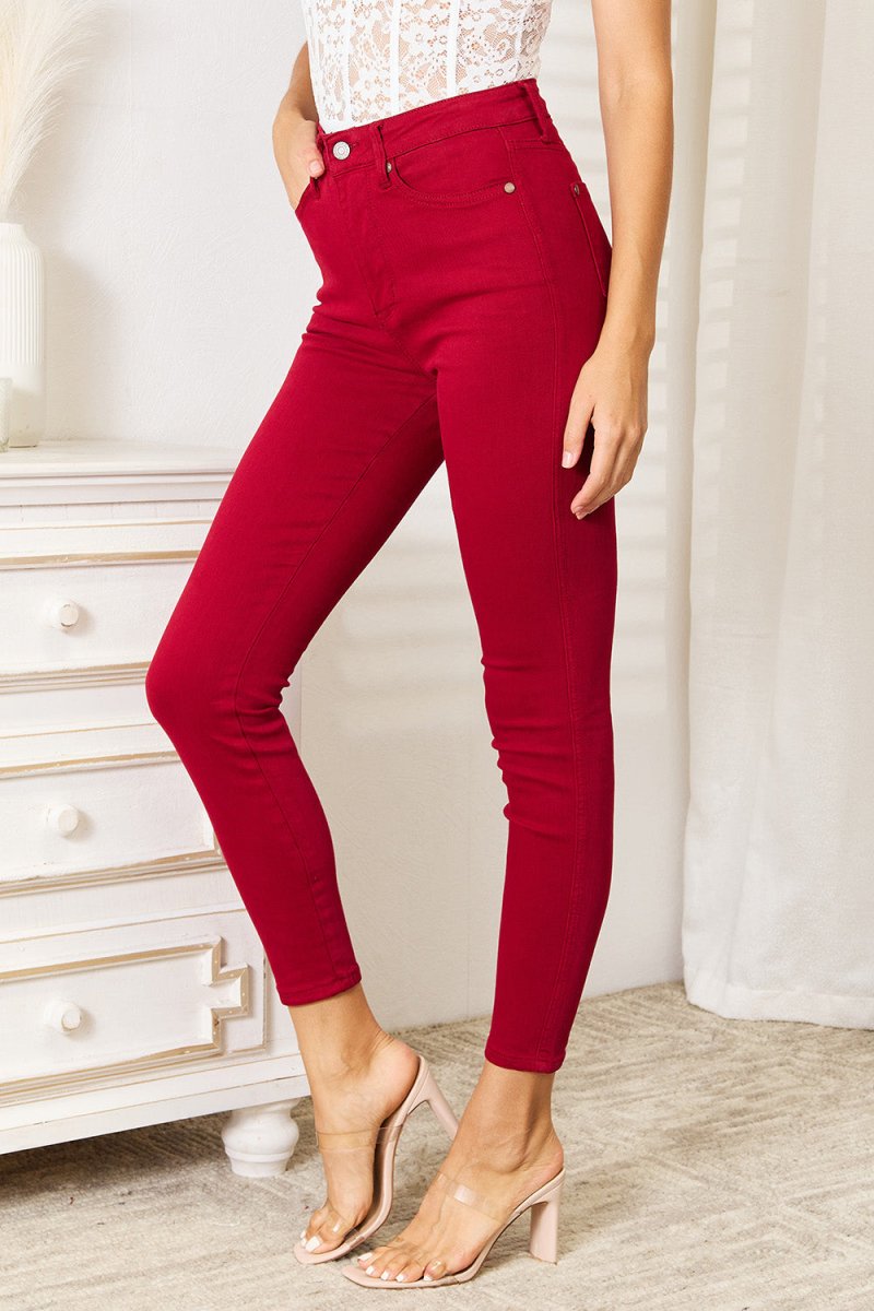 Judy Blue Full Size High Waist Tummy Control Skinny Jeans - AMVIM