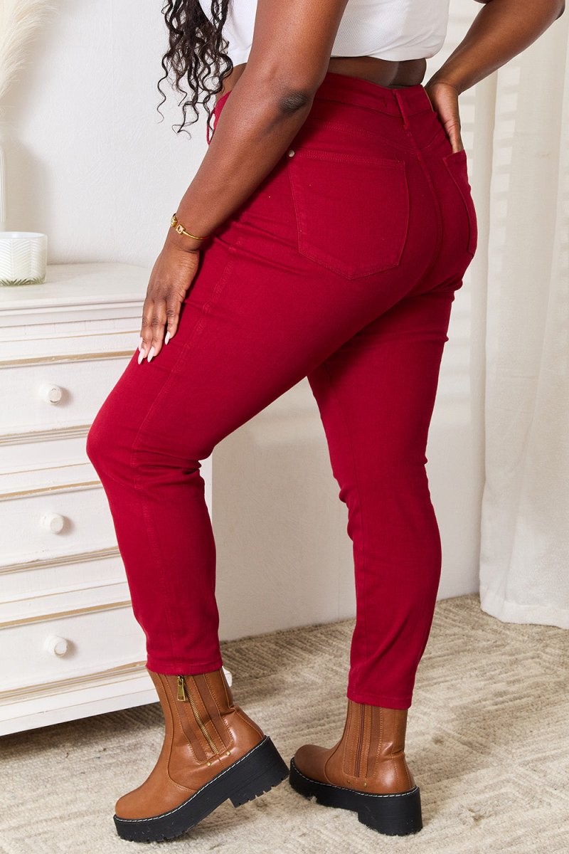 Judy Blue Full Size High Waist Tummy Control Skinny Jeans - AMVIM