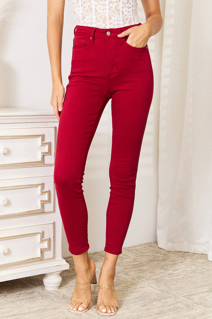 Judy Blue Full Size High Waist Tummy Control Skinny Jeans - AMVIM