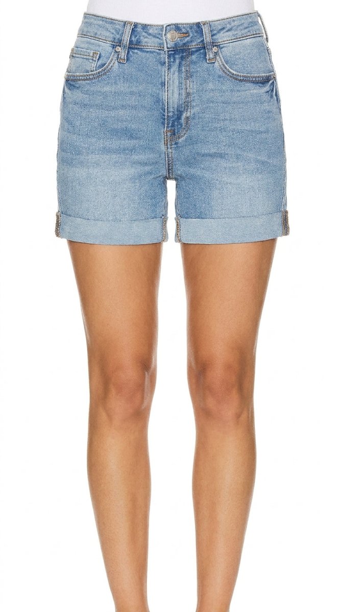 Judy Blue Full Size Tummy Control High Waist Denim Shorts - AMVIM