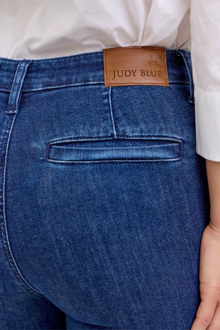 Judy Blue High - Waisted Flare Jeans with Front Pockets - AMVIM