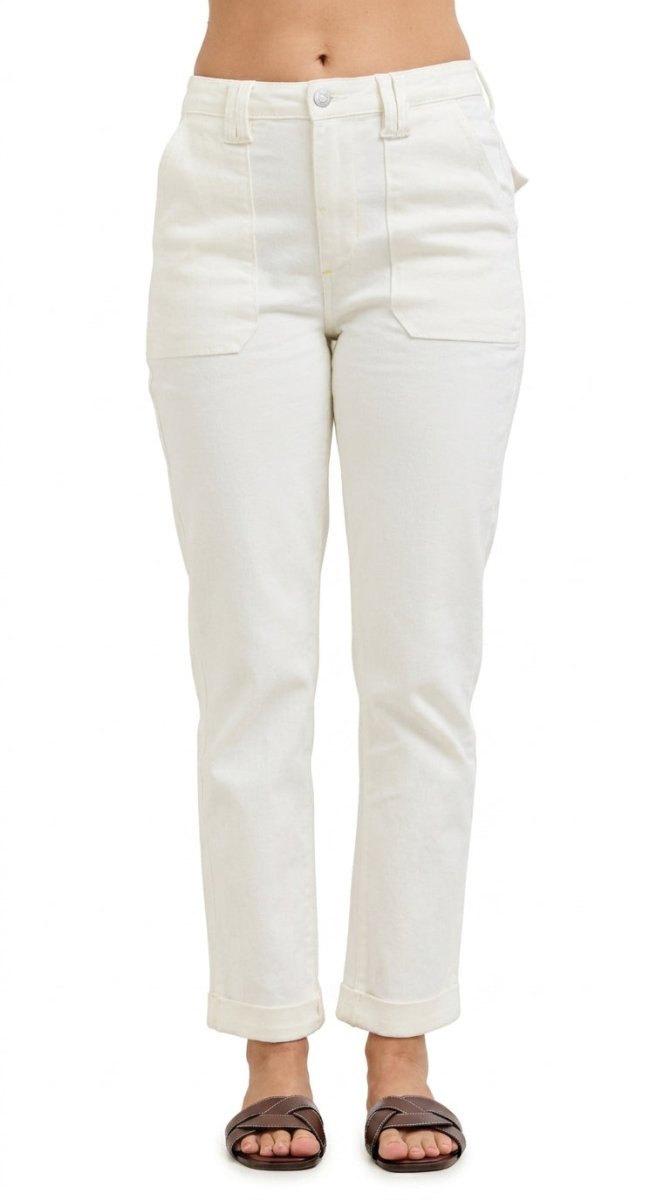 Judy Blue High - Waisted Jeans with Patch Pockets - AMVIM