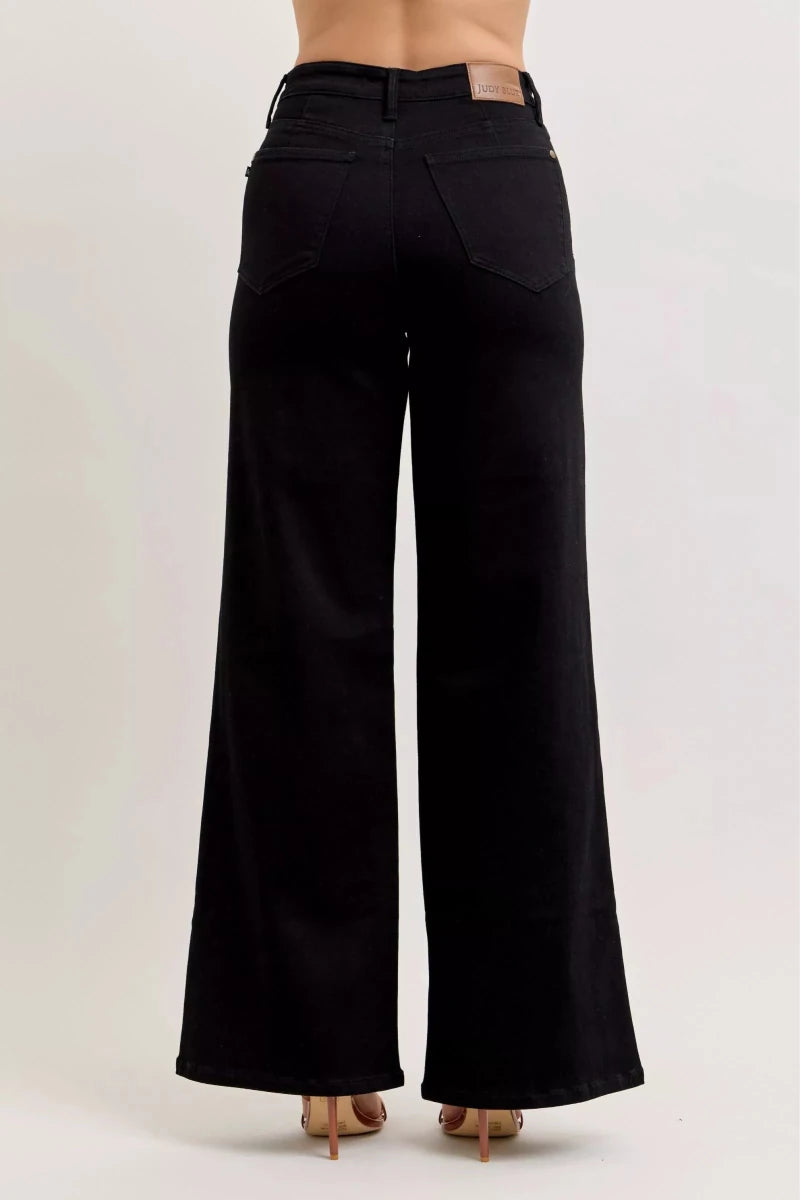 Judy Blue High - Waisted Wide Leg Jeans - AMVIM