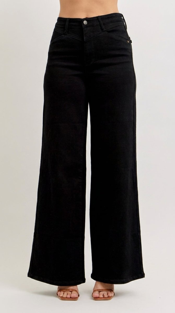 Judy Blue High - Waisted Wide Leg Jeans - AMVIM