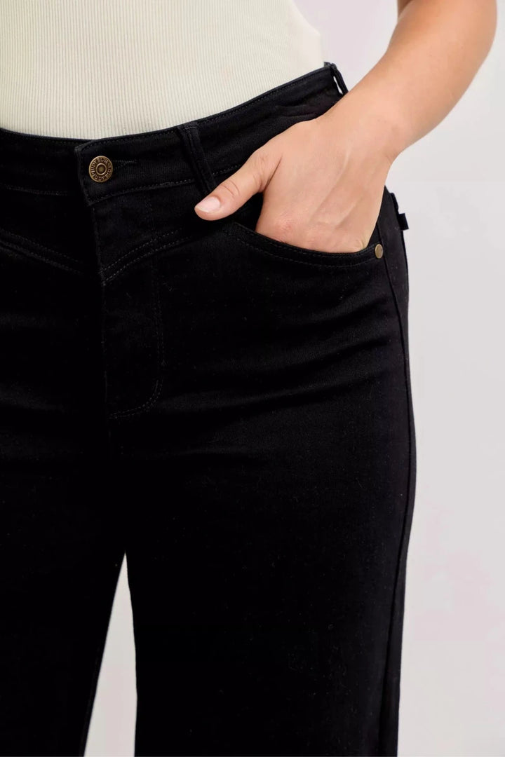 Judy Blue High - Waisted Wide Leg Jeans - AMVIM