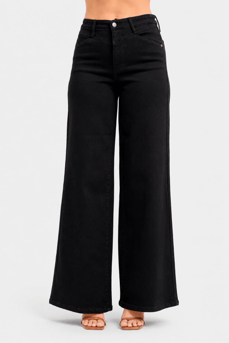 Judy Blue High-Waisted Wide Leg Jeans - AMVIM