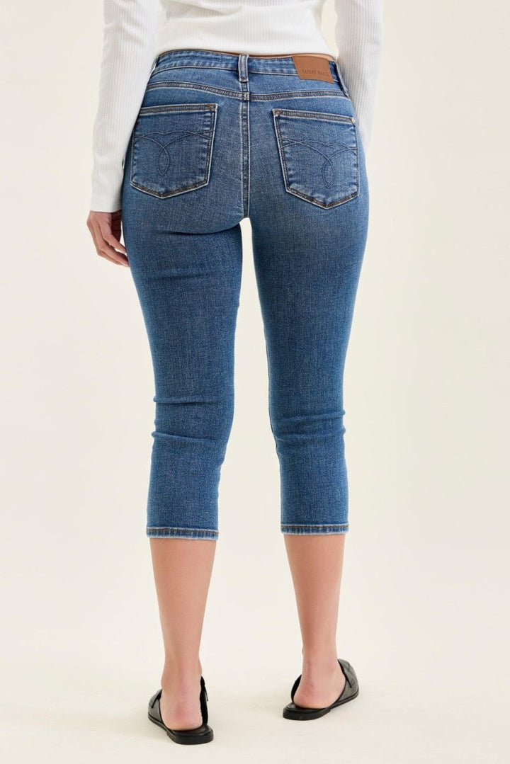 Judy Blue Mid - Rise Stretch Capri Jeans - AMVIM