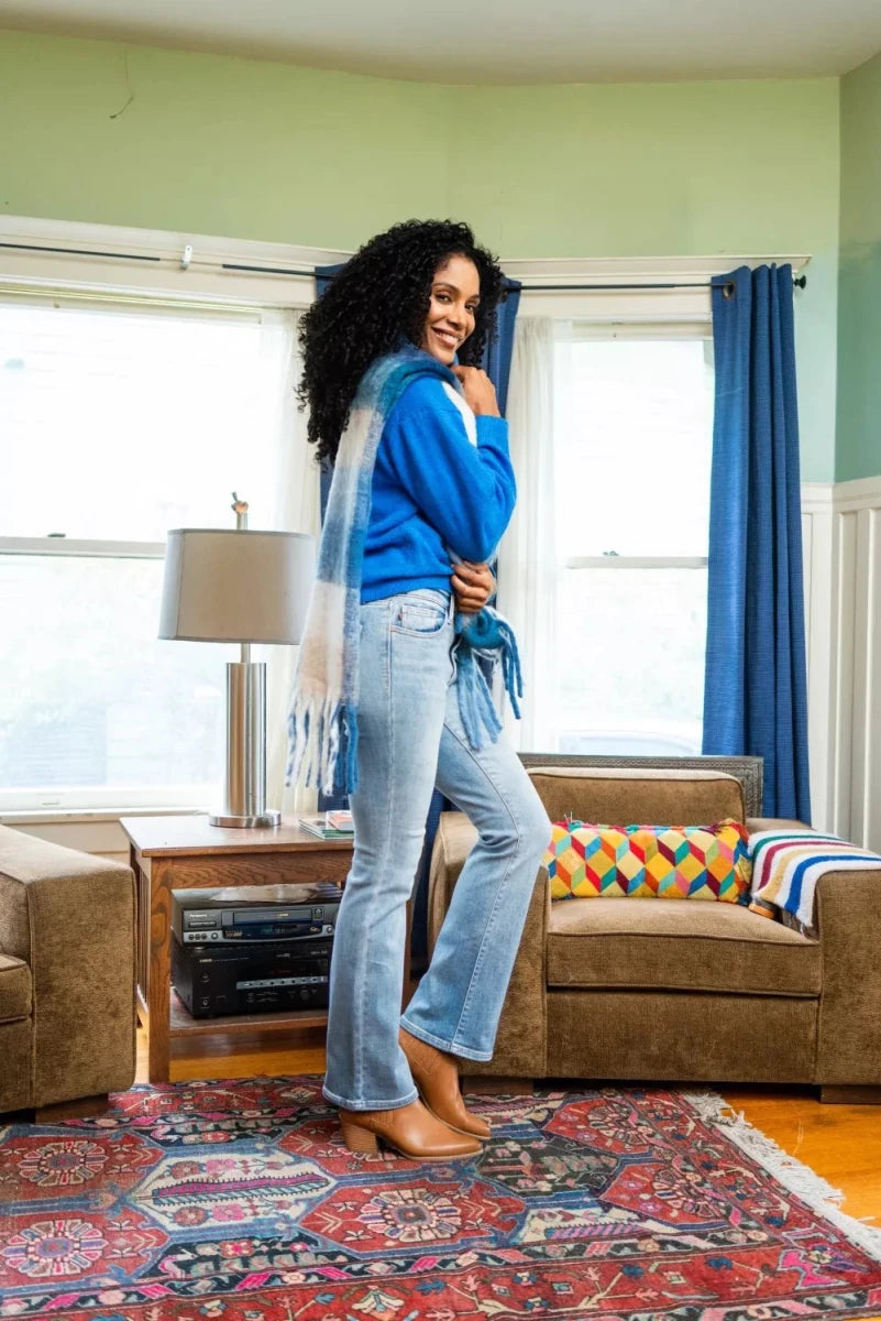 Judy Blue Mid Rise Thermal Bootcut Jeans - AMVIM