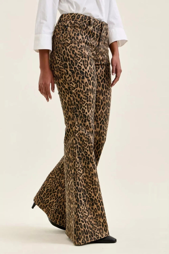Judy Blue Mr Jaqueline Flare Print Leopard Jeans - AMVIM