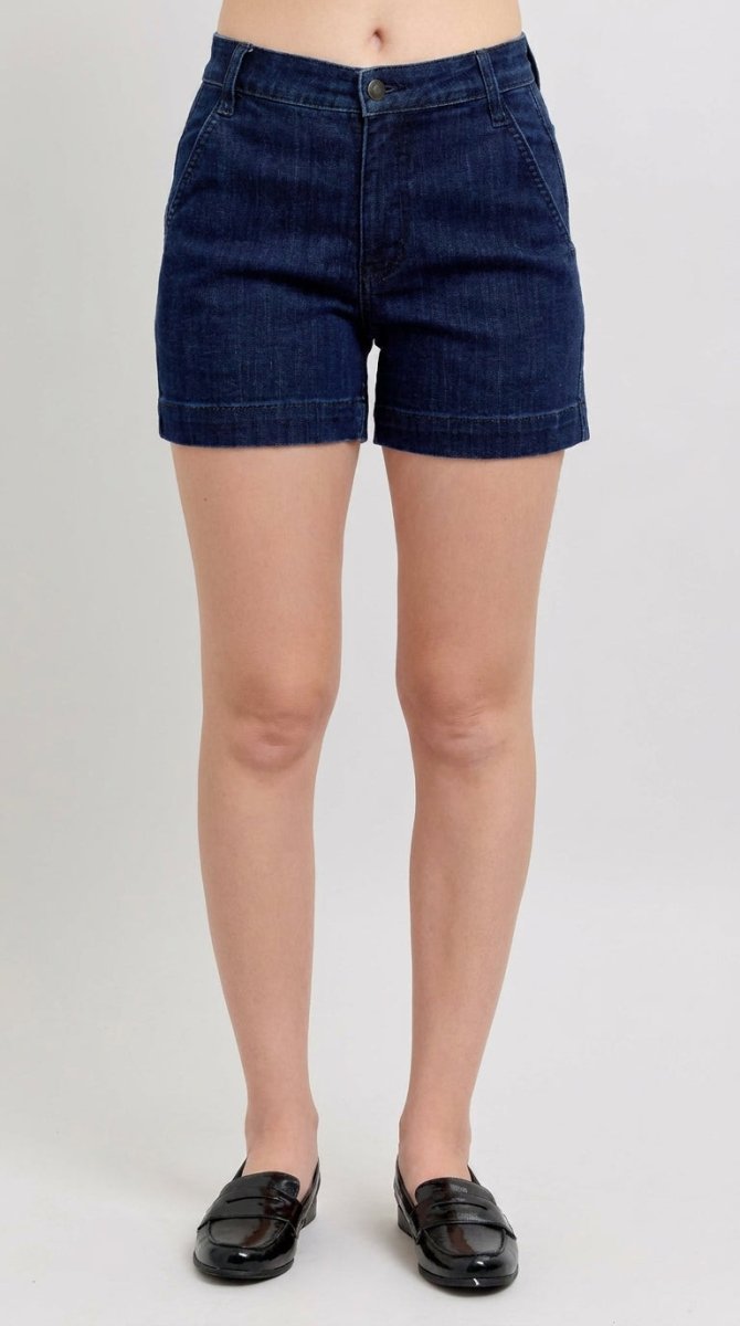 Judy Blue Plus Size High Waist Denim Shorts - AMVIM
