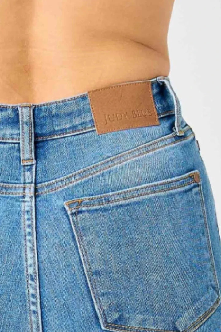 Judy Blue Plus Size High - Waisted Classic Flare Jeans - AMVIM