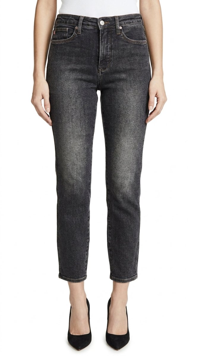 Judy Blue Plus Size Mid Rise Tummy Control Slim Jeans - AMVIM