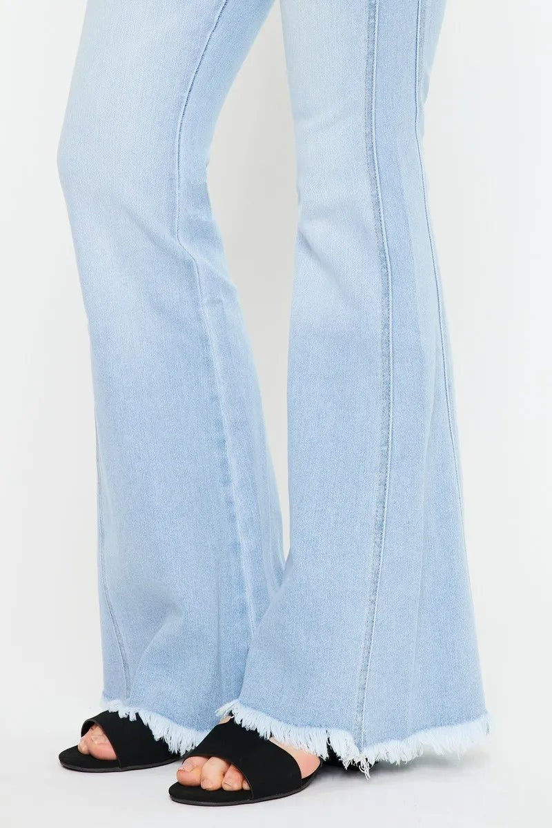 Kancan High Rise Curvy Flare Jeans - AMVIM