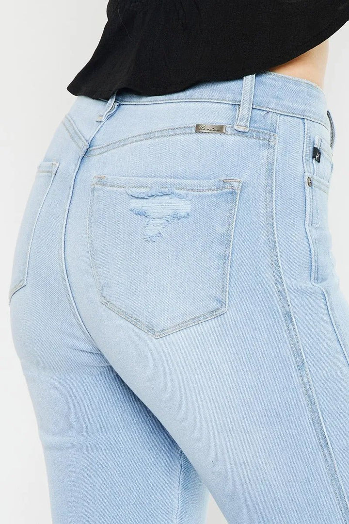 Kancan High Rise Curvy Flare Jeans - AMVIM