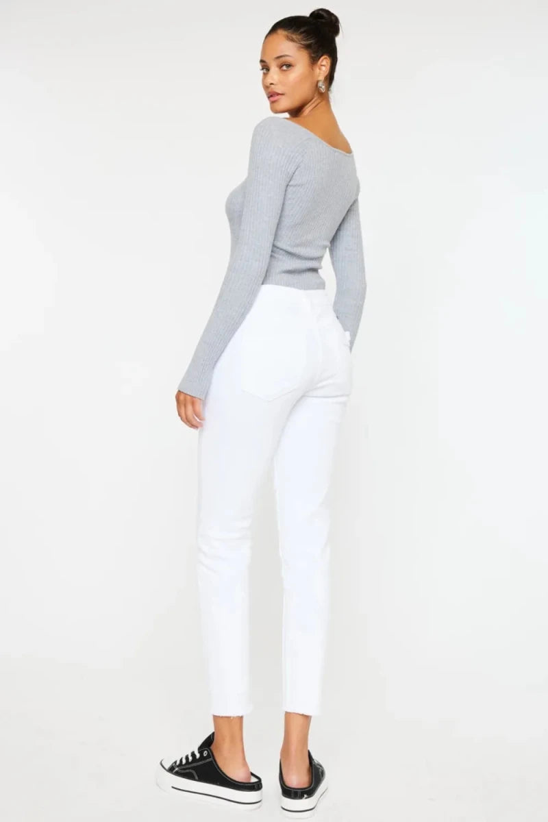 Kancan Mid Rise Ankle Skinny Jeans - AMVIM