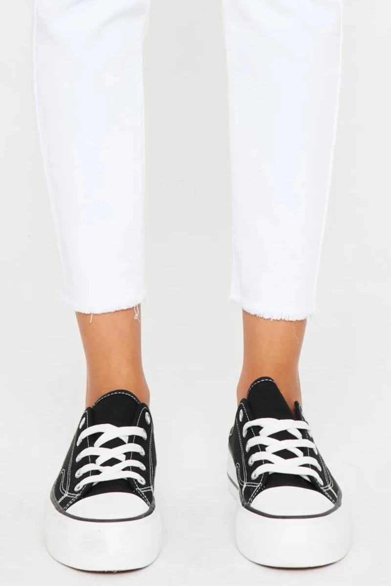 Kancan Mid Rise Ankle Skinny Jeans - AMVIM