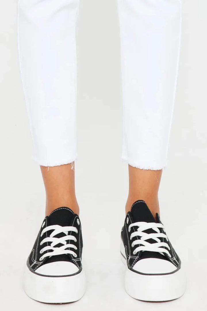 Kancan Mid Rise Ankle Skinny Jeans - AMVIM