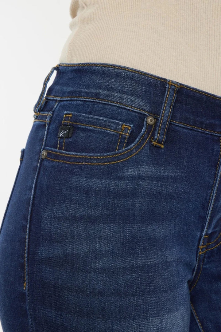Kancan Mid Rise Gradient Skinny Jeans - AMVIM