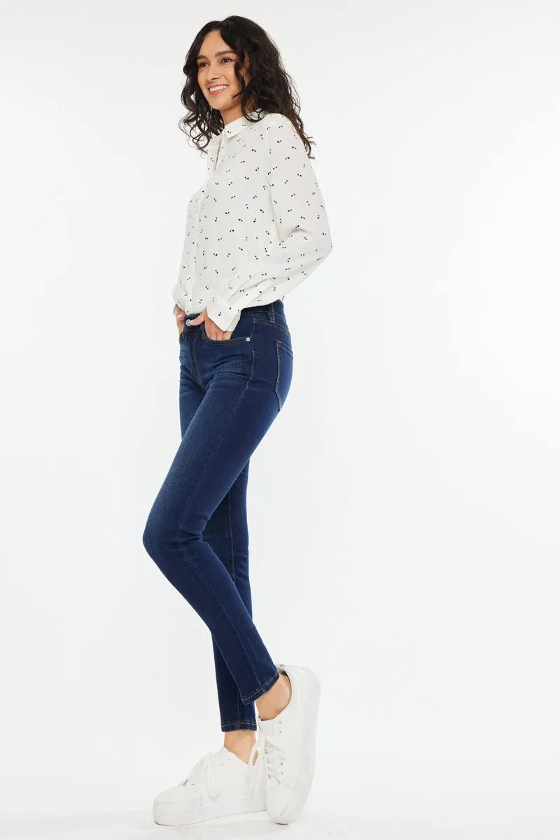 Kancan Mid Rise Super Skinny Jeans - AMVIM