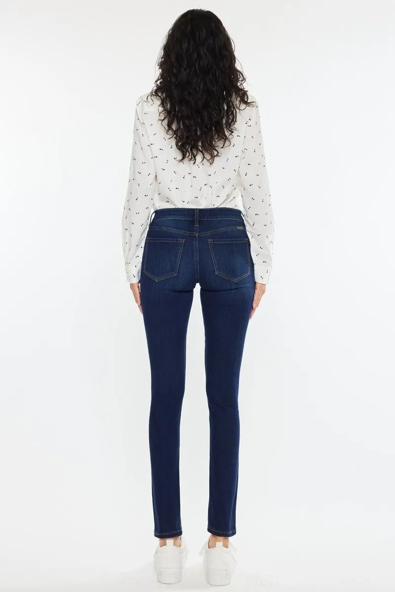 Kancan Mid Rise Super Skinny Jeans - AMVIM
