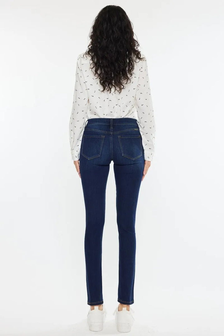 Kancan Mid Rise Super Skinny Jeans - AMVIM