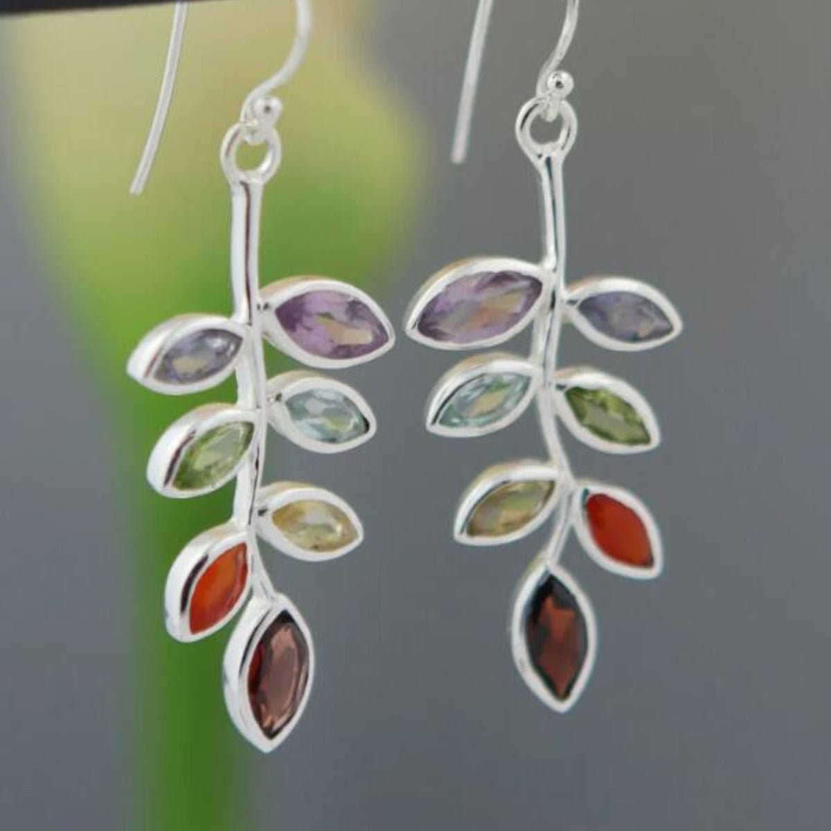 Leaf Shape Alloy Earrings - AMVIM