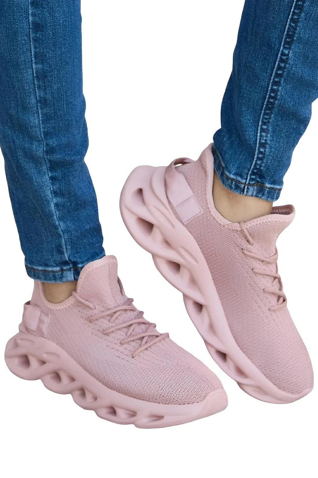 Mesh Breathable Platform Athletic Shoes for Women – Gym Ready - AMVIM
