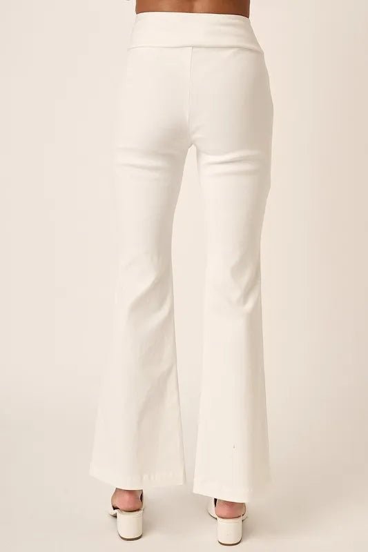 Mittoshop Surplice V Waist Flare Pants - AMVIM