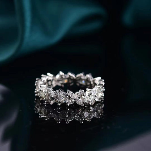 Moissanite 925 Sterling Silver Ring - AMVIM